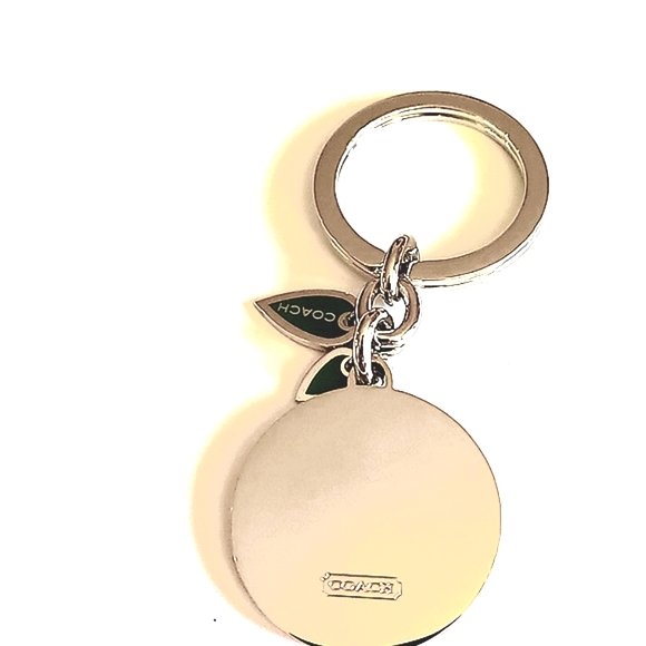 COACH Vintage Orange Keychain Fob Purse charm - Picture 2 of 2